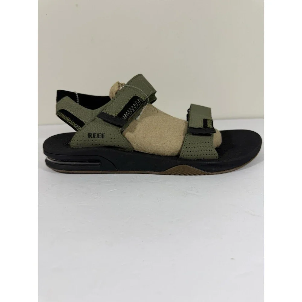 Reef Fanning Baja Bottle Opener Strap Sandals Mens 12 EU 45 Green NEW